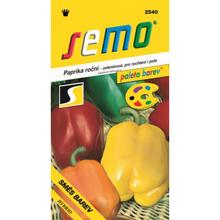 Semená papriky rôznych farieb od SEMO.