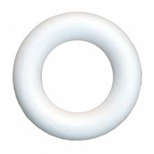 Biely polystyrénový krúžok s priemerom 22 cm.