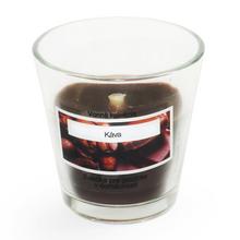 Sviečka V4-ČÍRA v skle sojový vosk s parafínom, káva