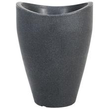 Kvetináč Schwarz Granit v tmavošedej farbe.