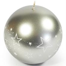 Biela hviezda guľa sviečka