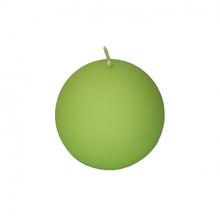 Matná pastelová zelená guľa sviečka.