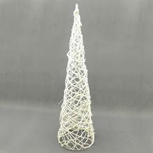 Biely kužeľ 150 cm na vianočnú dekoráciu.