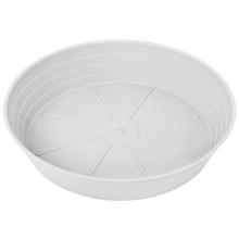 Biela okrúhla miska Primavera s priemerom 38 cm a výškou 5,5 cm.