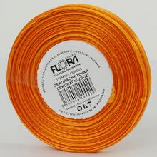 Satenová stuha v oranžovej farbe, šírka 6 mm, dĺžka 20 m.