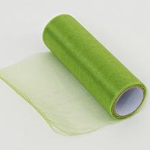 Zelená organza rolka 16cm x 6m
