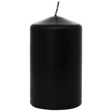 Čierny hladký sviečka valec 60x100