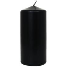 Čierny hladký sviečka valec 60x130.