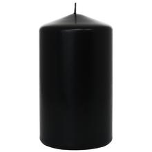 Čierny hladký sviečka valec 70x120.