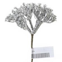 Umelá vianočná tráva lakovaná strieborná.