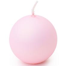 Ružová guľová sviečka