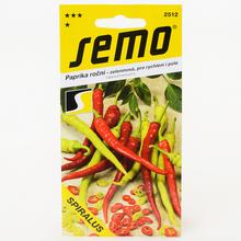 Obal semien papriky ročnej SPIRALUS od SEMO.