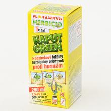 Herbicíd Kaput Green 250ml v žltej krabičke.