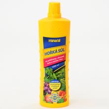 Fľaša Horkej soli 1L s jasne žltým obalom.