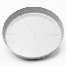 Biela okrúhla miska pod kvetináč