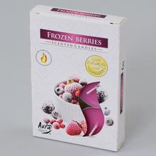 Voňavé čajové sviečky s mrazom jahôd.