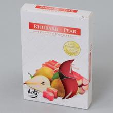 Sviečky s vôňou rebarbory a hrušky.