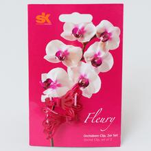 Štipec na orchidey, set 2 kusy, čierna farba.