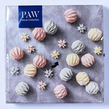 Vianočné servítky s moderným dizajnom, 33x33 cm, balenie 20 ks.