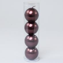 Sviečky guľa 45 v tube, metálová hnedá farba.