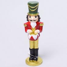 Vianočný vojačik s bubnom v červenej farbe.