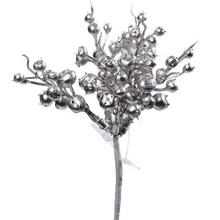 Zápich guličky strieborné 15 cm