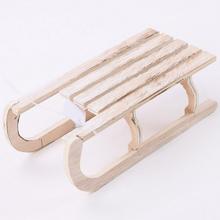 Drevené sane v prírodnej farbe, veľkosť L.