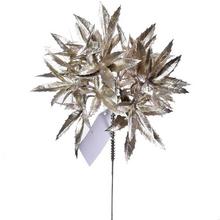 Umelé kvety TRÁVA STR. 24cm s metalickým a glitrovým povrchom.