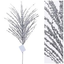 Vianočná halúzka strieborná 60cm