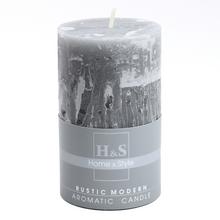 Sviečka RUSTIC MODERN v grafitovej farbe.