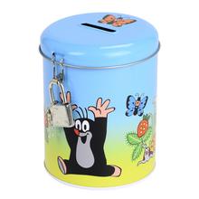 Pokladnička KRTKO s motívom krtečka a motýľov.