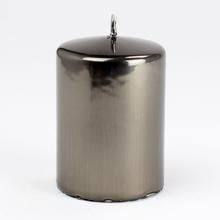 Sviečka LUSTRO v grafitovej farbe, valcového tvaru.