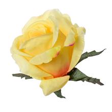 Umelá ruža v oranžovej farbe s priemerom 8 cm, balenie po 12 kusoch.