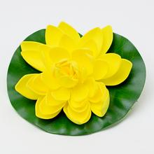 Žlté umelé lekno do jazierka s listom