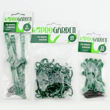 Záhradnické upínacie svorky v rôznych baleniach.