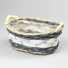 Prútený oválny kôš s uškami