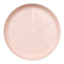 Béžová okrúhla miska pod kvetináč.