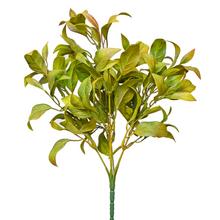 Umelý zápich šalvie v oranžovo-zelených farbách.