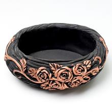 Obal kruh cement čierna s medenou