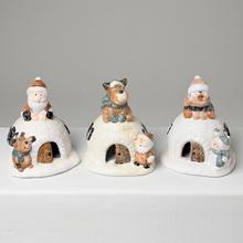 LED IGLU 12CM MIX 4DRUHY - vianočná dekorácia