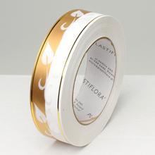 Biela a zlatá smútočná stuha 3x50y.