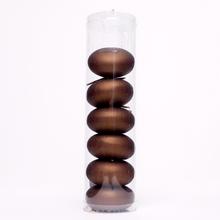 Plávajúce sviečky v hnedej farbe, balenie po šiestich kusoch.