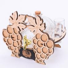 Darčeková sada pohárov z dreva a skla.