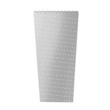 Ozdobné sáčky strieborné s perforáciou.