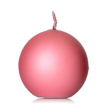 Ružová guľová sviečka