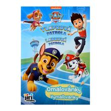 Omaľovánka LABKOVÁ PATROLA s postavičkami z animovaného seriálu.