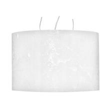 Biely rustikálny veľký valecový sviečka