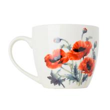 Šálka s motívom makov, objem 460 ml.