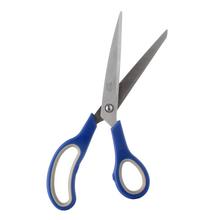 Nožnice RON s modrými rukoväťami, dĺžka 25 cm.