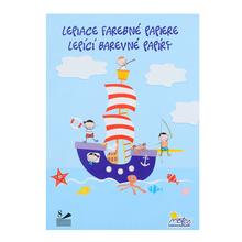 Farebný lepiaci papier s námornou témou.